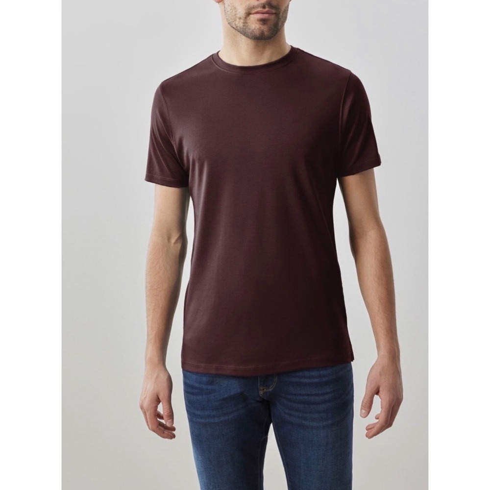 Robert Barakett The Barakett Tee Mens XL Cabernet Purple Pima Cotton Tee Soft